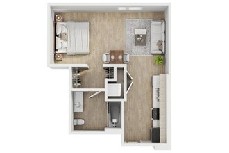 Studio B A301 floor plan
